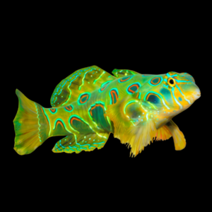 Green Mandarin Dragonette Synchiropus Splendidus