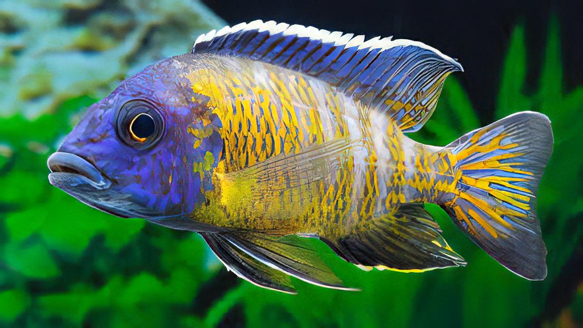 Aulonocara Usisya Neon Blue Peacock Malawi African Cichlid - Image 3